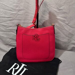 Lauren Ralph Lauren Cameryn Pebbled Leather Crossbody Bag